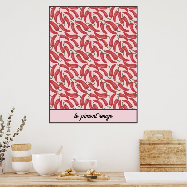 Personlig Le Piment Rouge Poster (Kök)