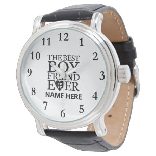 Personlig Leather Watch for Boykompis Armbandsur