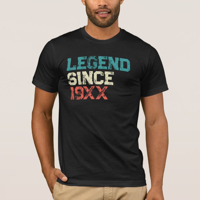 Personlig Legend Födelsedag T Shirt (Framsida)