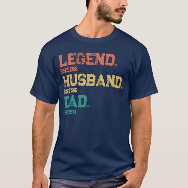 Personlig Legend Make Pappa - Anpassningsbar Data T Shirt (Framsida)