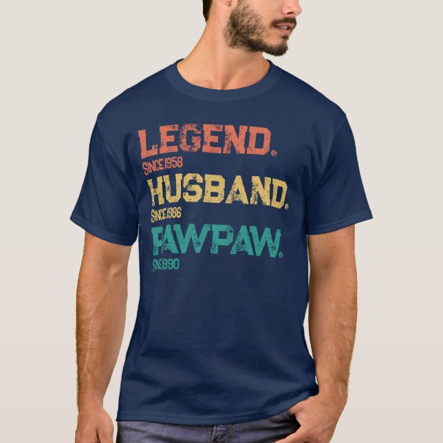 Personlig Legend Make Pawpaw Far's Day T Shirt (Framsida)