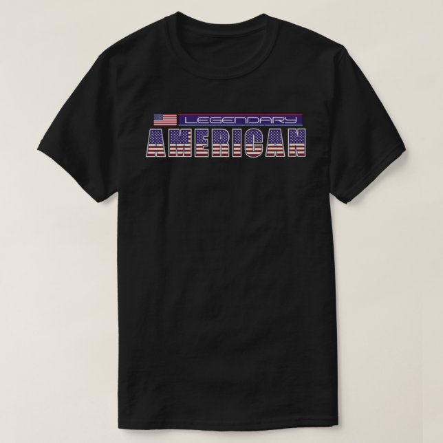 Personlig Legendary American T-Shirt (Design framsida)