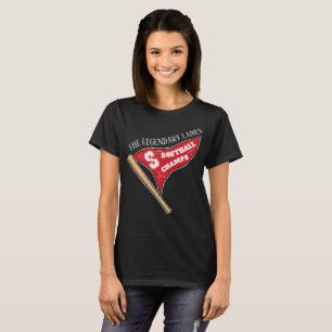 Personlig Legendary Dam Softball Champ T Shirt