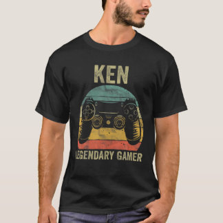 Personlig Legendary Gamer Ken Namn Video Gamer T Shirt