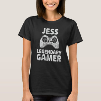 Personlig Legendary Gamer Shirt Jess Namn Video T Shirt