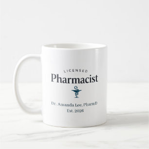 Personlig legitimerad apotekare kaffemugg