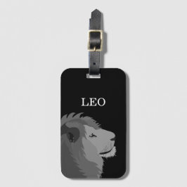 Personlig Lejon Animal Wildlife Leo Zodiac Sign Bagagebricka