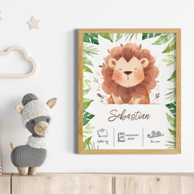 Personlig lejon övertoningsgrafik poster (Skapare uppladdad)