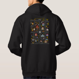 Personlig "Lek bilar på pappas rygg"-hoodie Hoodie