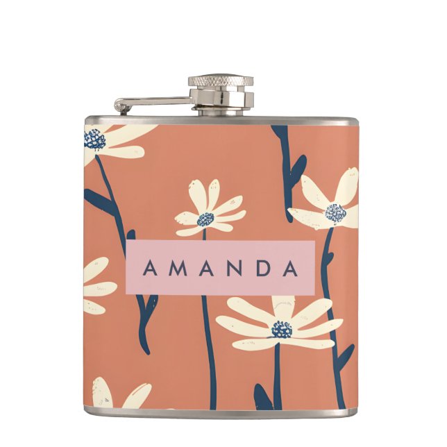 Personlig Lekfull Retro Margaretdålsblomma Fickplunta (Framsidan)