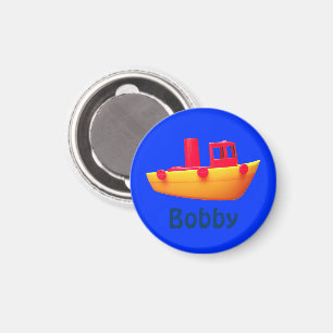 Personlig Leksak Boat Magnet