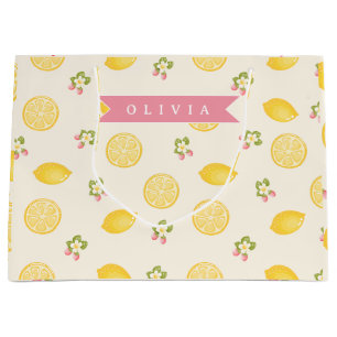Personlig Lemon Floral Sommar Anpassat Namn