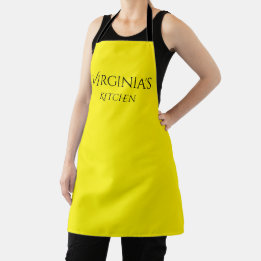 Personlig Lemon Gult Kitchen Apron