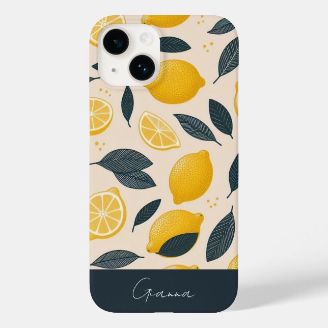Personlig Lemons telefonfodral (Baksida)
