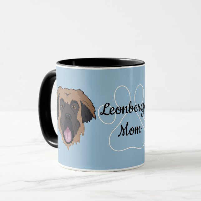 Personlig Leonberger Pappa/Mamma Mugg (Framsida vänster)