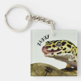 Personlig Leopard Gecko Lizard Keychain