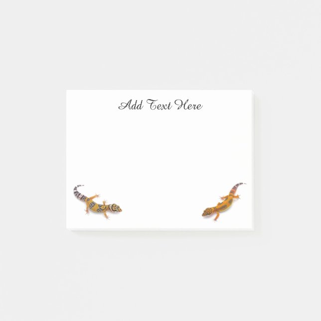 Personlig Leopard Gecko Lizard Post-it Block (Framsida)