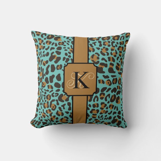 Personlig Leopard Jaguar Animal Print Mönster Kudde (Framsida)