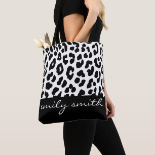 Personlig Leopard Mönster Tote Bag Tygkasse