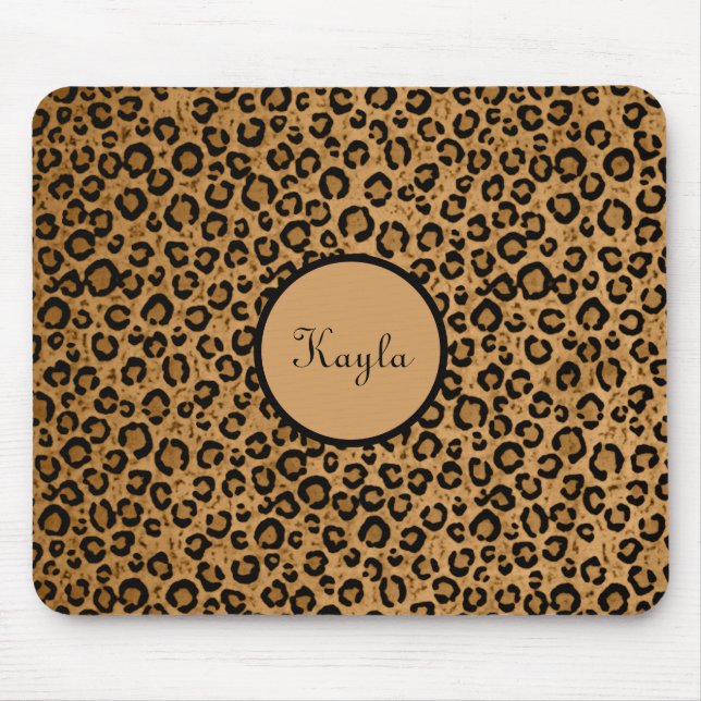 Personlig Leopard Mousepad Musmatta (Framsidan)