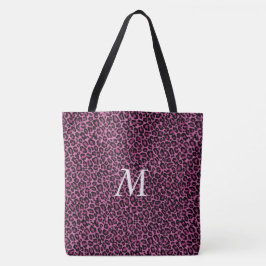 Personlig Leopard Print Tote Bag Tygkasse