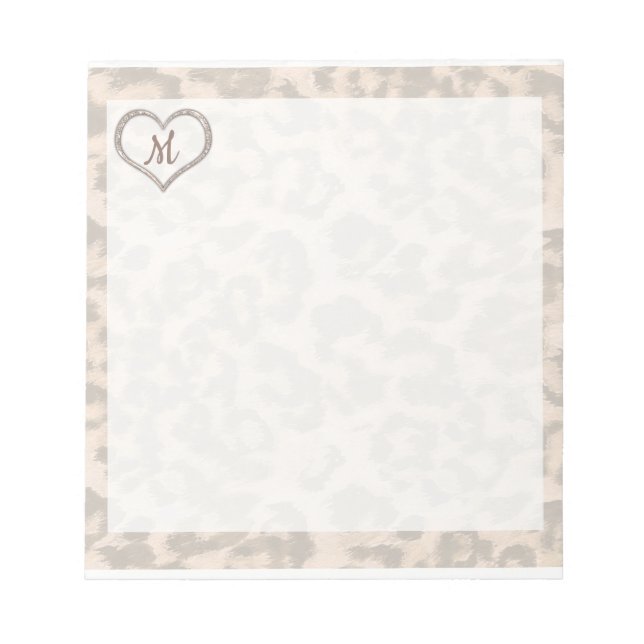 Personlig Leopard Spoted Anteckningsblock (Framsida)