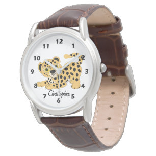 Personlig Leoparddesign Armbandsur