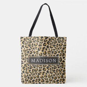 Personlig leopardtryck tygkasse