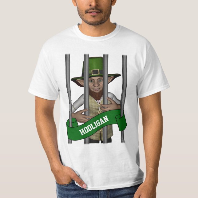 Personlig leprechaun bakom pub tröja (Framsida)