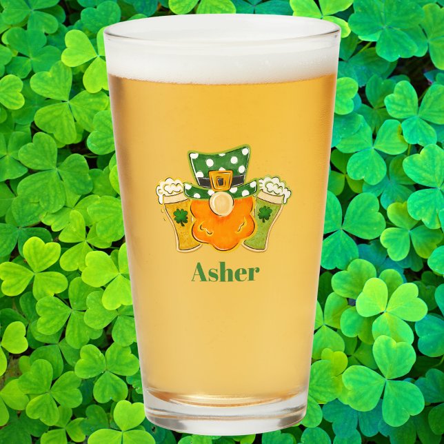 Personlig Leprechaun för St. Patrick's Day Glaskopp (Skapare uppladdad)