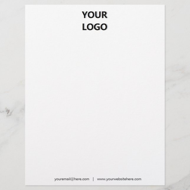 Personlig Letterhead Logotypens e-postwebbplats Brevhuvud (Framsida)