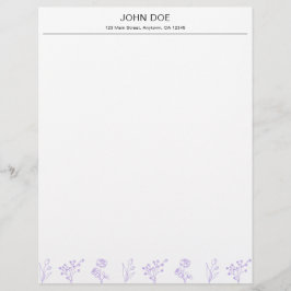 Personlig Letterhead med Namn och Adress Brevhuvud