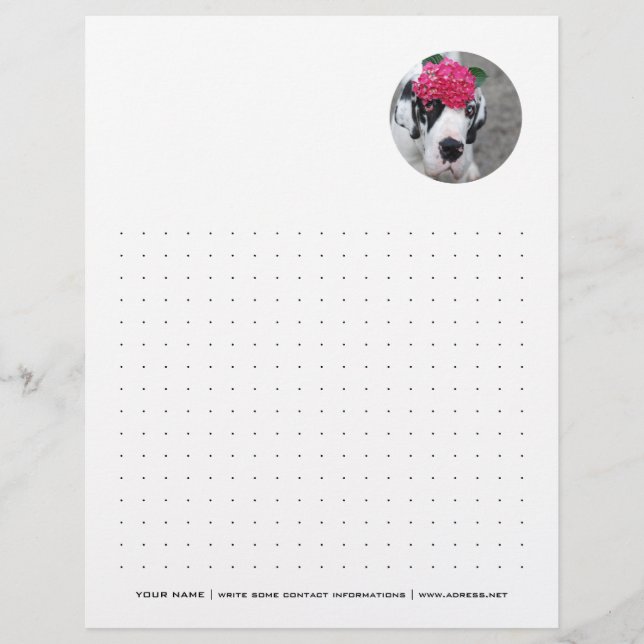 Personlig Letterhead-prickad (Framsida)