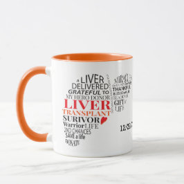 Personlig Lever Transplant Survivor Coffee Mugg