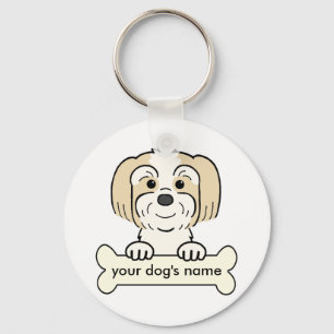 Personlig Lhasa Apso Nyckelring