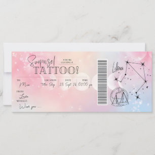 Personlig Libra Tatuering Födelsedagspresent Prese Inbjudningar
