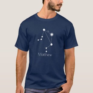 Personlig Libra Zodiac Constellation T-shirt