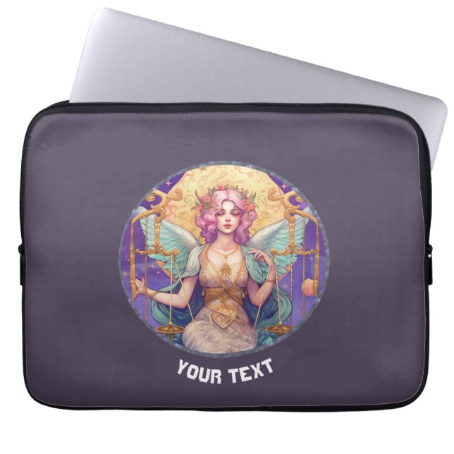 PERSONLIG LIBRA ZODIAC-SIGN LAPTOP FODRAL (Framsidan)