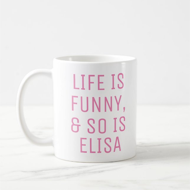 Personlig Life är Funny Humor Quote Slogan Mugg (Vänster)