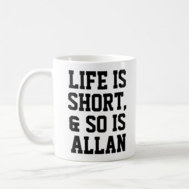 Personlig Life är Kort Humor citat Slogan Mugg (Vänster)