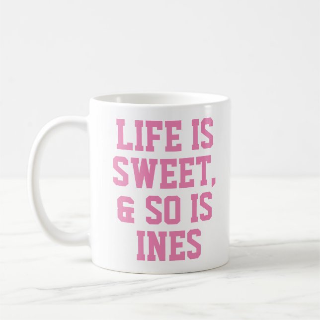 Personlig Life är Sweet Humor Quote Slogan Mugg (Vänster)