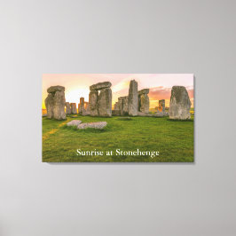 Personlig ligendary Stonehenge vid Sunrise Canvastryck