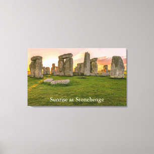 Personlig ligendary Stonehenge vid Sunrise Canvastryck