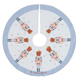 Personlig Light Blue Nutcracker Ballet Music Julgransmatta Borstad Polyester