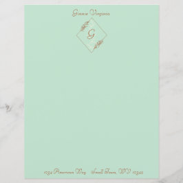 Personlig Light Blue Stationery Lakan