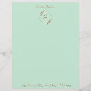 Personlig Light Blue Stationery Lakan