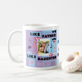 Personlig "Lika far lika dotter, oj då" Kaffemugg