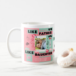 Personlig "Lika far lika dotter, oj då" Kaffemugg