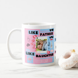 Personlig "Lika far och dotter, åh nej" Kaffemugg