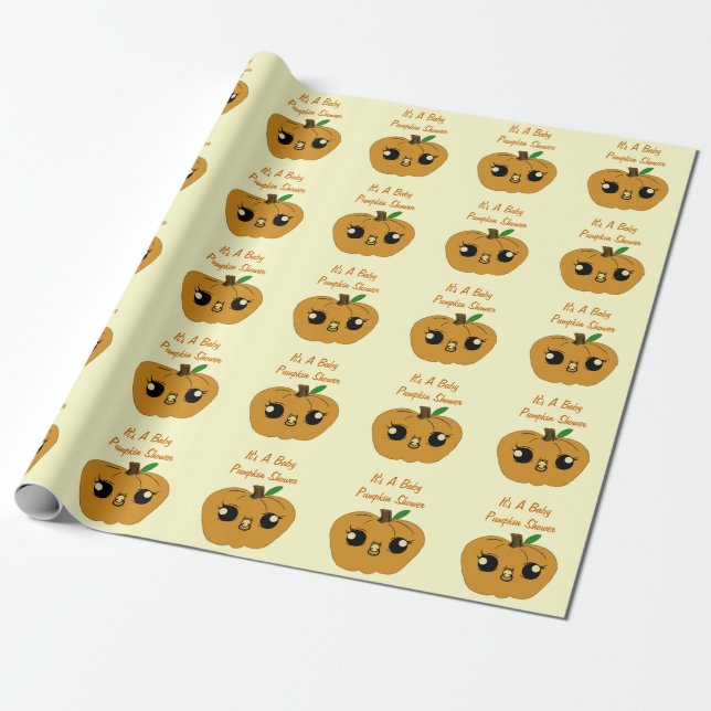 Personlig Lil Pumpkin Wrapping Papper Presentpapper (Utrullad)